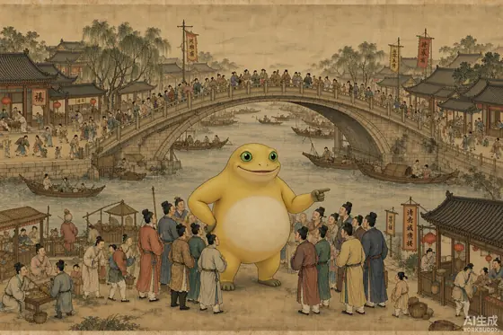 奶蛙上河图