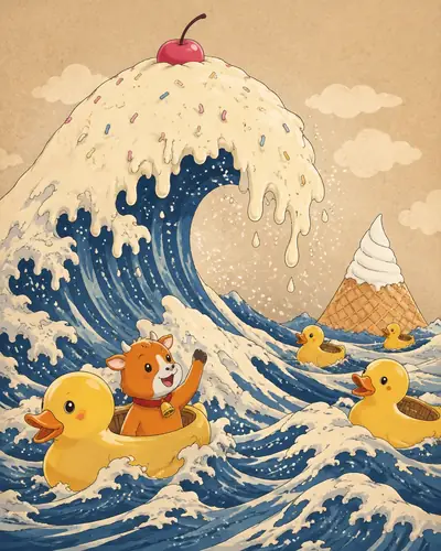 神奈川冲浪里